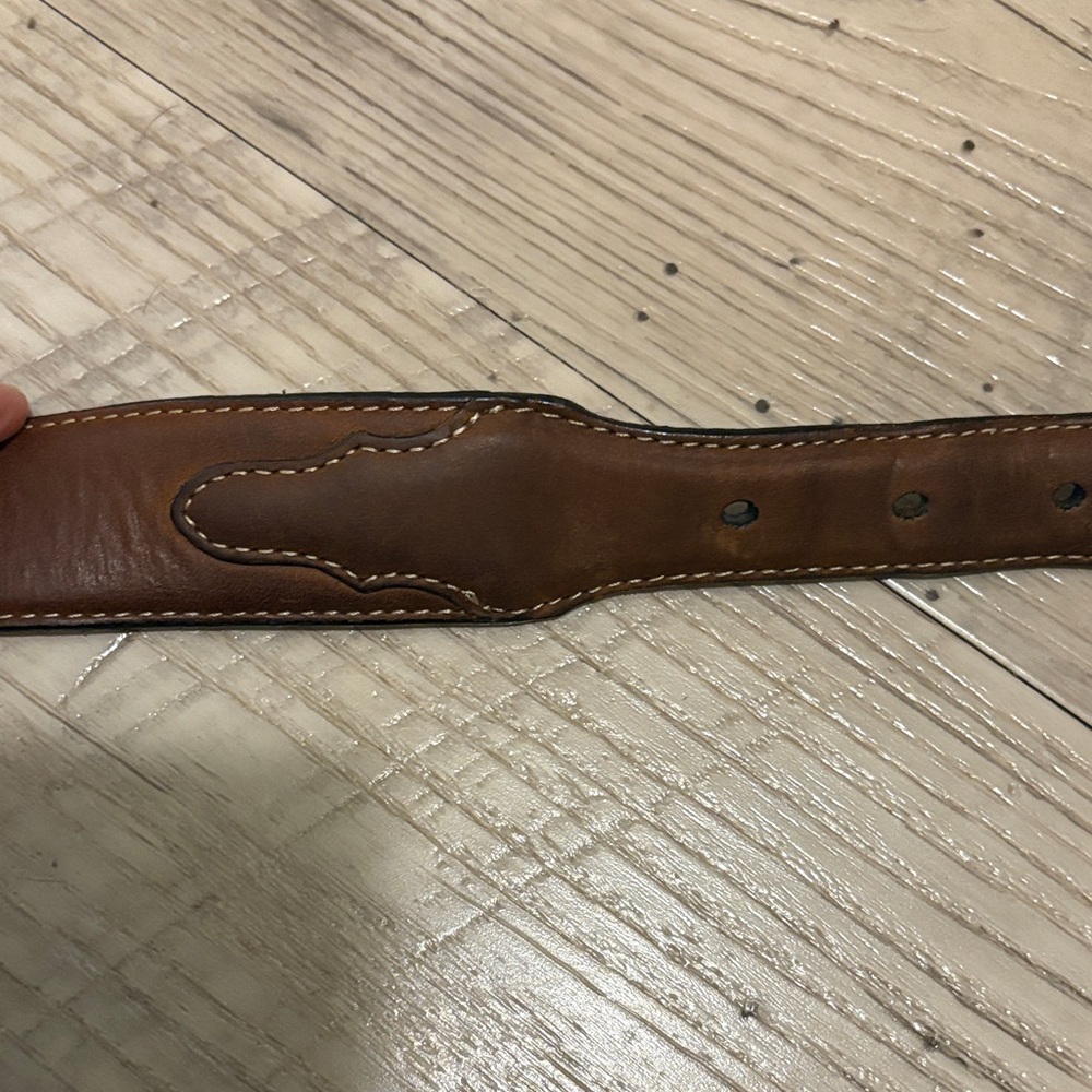 Silver Creek Brown Leather Belt size 36 - Picture 6 of 8